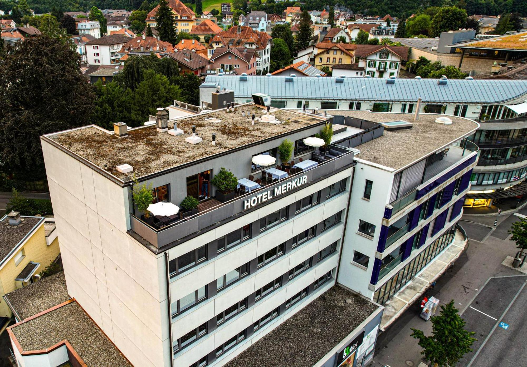 Hotel Merkur - West Station Interlaken Exteriér fotografie